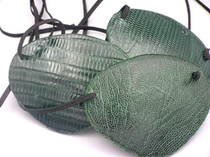LAGARTO BRASILEÑO Y CUERO VERDES, elástico reemplazable, - EL MEJOR PARCHE PARA OJOS DEL MUNDO - Imagen 1 de 29
