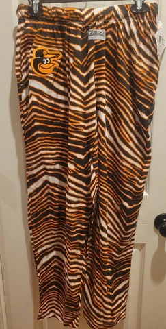 small OR medium -- MLB Baltimore Orioles ZUBAZ Zebra Pants like ravens camo NWT Cover