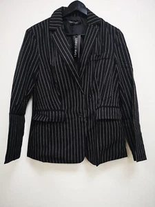 I SAW IT FIRST BLACK OVERSIZED PINSTRIPE BLAZER - Picture 1 of 1
