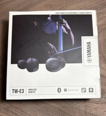 Yamaha TW-E3A True Wireless In-Ear Headphones (Black) New, Factory Sealed - Image 1 of 4