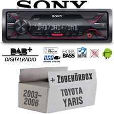 Produktbild - Autoradio Sony | DAB | DAB+ | MP3/USB KFZ Einbauzubehör für Toyota Yaris P1 2003