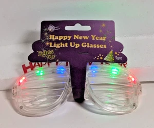 LED Glasses Light up Glasses Glowing Glasses for New Year Party Very Good Condit - Picture 1 of 8