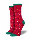 Socksmith Women's Socks Novelty Crew Cut Socks "Christmas Lights" / Choose Your 