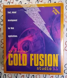 Allaire Cold Fusion Studio 3.1 1997 Windows 95/NT PC Software Big Box New/Sealed - Picture 1 of 3