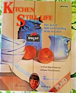 MORENE SCHULTZ 1991 KITCHEN STILL LIFE PLAID 8578 PATTERN PAINTING BOOKLET - Picture 1 of 12