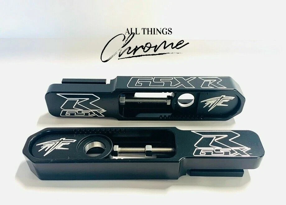 BLACK CONTRAST SWINGARM EXTENSIONS 3-9" OVER FOR 2009-2016 SUZUKI GSXR1000 - Изображение 1 из 3