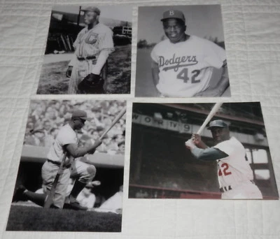 Jackie Robinson Negro Leagues Postcard 4 DIFF K.C. Monarchs Brooklyn Dodgers - Image 1 of 4