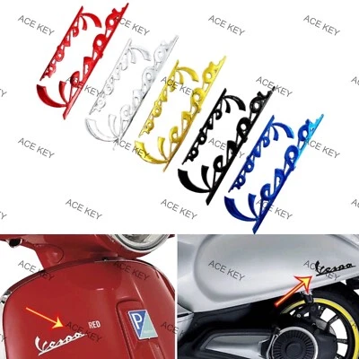 CALCOMANÍAS EMBLEMA 3D PEGATINA PANEL LATERAL PROTECTOR DE PIERNAS INSIGNIA TRASERA PARA VESPA GTS PRIMAVERA Foto 1 de 4