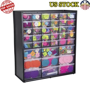 39 Drawer Craft Storage Cabinet Wall Mountable Stackable Organizer Furniture New - Picture 1 of 8