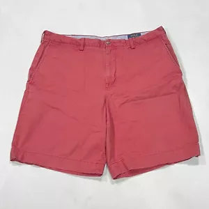 Polo Ralph Lauren Men Pink Stretch Cotton Twill Classic Fit Chino Shorts Sz 36 - Picture 1 of 9
