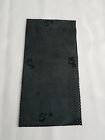 BLACK PERFORATED GENUINE LEATHER OFFCUTS 10"x 5" TOP ITALIAN QUALITY  LEATHER