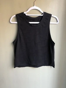Lululemon Women Dot Camo Black Camo Train to Be Tank Cropped Mesh Top Size: 4 - Picture 1 of 8