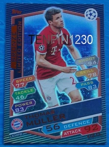 MATCH ATTAX CHAMPIONS LEAGUE 2016/2017 THOMAS MULLER BRONZE LIMITED #LEMPB - Picture 1 of 2