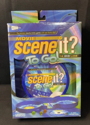 Screenlife Movie Scene It? To Go! DVD Movie Trivia Game w/Real Clips 2008 Sealed - Image 1 of 4