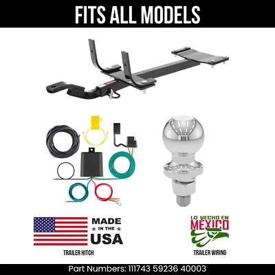 Enganche de remolque para BMW 325xi 01-05 cableado de 4 pines bola de 2" se adapta a todas las curvas 2K 1,25" Foto 1 de 4