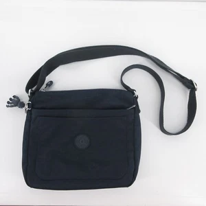 Kipling Sebastian Crossbody Bag Purse Navy Blue Monkey Keychain Charm - Picture 1 of 8