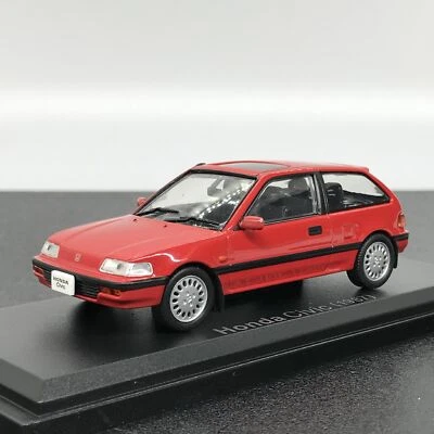 Mini Car Honda Civic 1987 Red 1/43 Scale Box Display Diecast Vol 103 - Image 1 of 4
