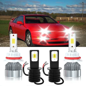 For Nissan 300ZX 1987-1987 LED Headlight High Low Beam+ Fog Light Bulbs Combo - Picture 1 of 12