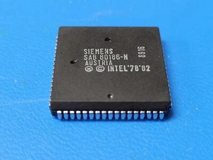 (1 PC) SAB80186-N SIEMENS Microprocessor, 16-Bit, 8MHz, NMOS, PLCC68 - Picture 1 of 1
