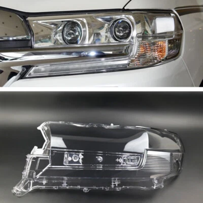 1 peça tampa de lente de farol dianteiro esquerdo para Toyota Land Cruiser 2016-19 - Imagem 1 de 4