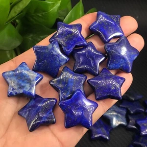 10pcs Natural Lapis lazuli jasper Stars Quartz Crystal Healing Crystal Gift 1" - Picture 1 of 12