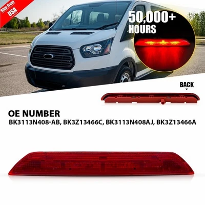 Rear Center High Mount Stop Third Brake Light Lamp for Ford Transit 150 250 350 - Изображение 1 из 4