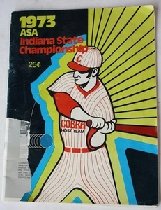 Indiana State ASA Championship 1973 Cobra Host Team Program Damage - - Picture 1 of 1