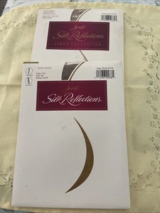 Hanes Silk Reflections CD Panty Hose Thigh HIGHS Little Color & Barely There NEW - Picture 1 of 7