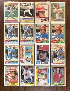 Pete Rose Topps Vintage Baseball Cincinnati Reds - 16 Card Lot - Picture 1 of 1