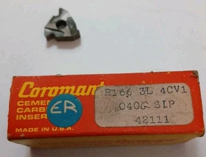 Sandvik Coromant R166 3L 4CV1 040G SIP 42111 (10 Stück) Hartmetalleinsätze - Bild 1 von 5