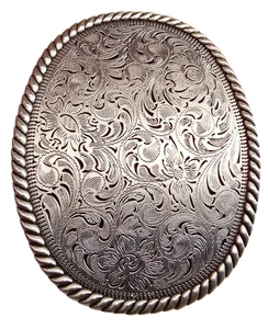 2025 Limited Edition Marlboro Western Oval Silver Tone Rope Gürtelschnalle, USA - Bild 1 von 5