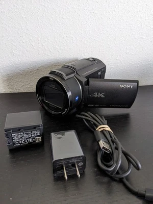Sony HandyCam FDR-AX43 16.6MP UHD 4K Handycam Camcorder Action Camera READ DESC - Image 1 of 4