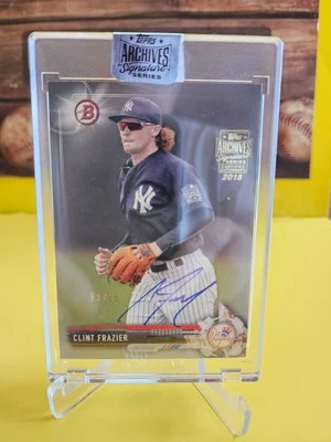 2018 Topps Archives Signature Series Autograph #1 Clint Frazier 99/99 SP - NYY - Image 1 of 2