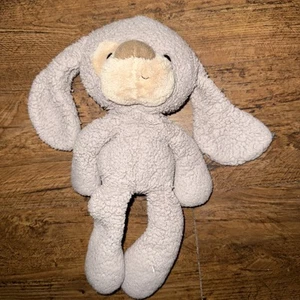 Peluche cane cucciolo vintage GUND fuzzy grigio marrone marrone naso 320597 - Foto 1 di 4