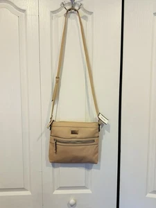 BOLSO BANDOLERA NINE WEST BEIGE Imitación Cuero - Imagen 1 de 9