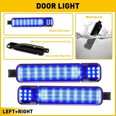 LED Door Panel Light Courtesy Lamp 2Pcs For 1996-2000 GMC C/K 1500 2500 Suburban - Image 1 of 4