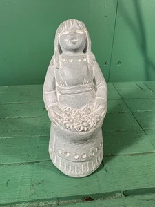 Isabel Bloom 1991 Angel Girl With Flowers Signed - Picture 1 of 6