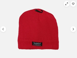 Winter Thermal Fleece Lined Beanie Hat for Men and Women RED NEW - Picture 1 of 2