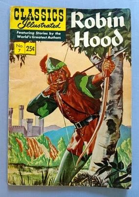CLASSICS ILLUSTRATED #7 (ED. 23, HRN 169), ROBIN HOOD, GD-VG, SILVER AGE,  1969 - Image 1 of 2