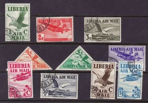 Liberia # C4-13 Complete Fauna Bird Triangle - Picture 1 of 1
