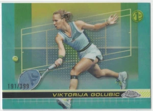 2024 Topps Chrome Tennis Viktorija Golubic Aqua Refractor /399 #4 - Picture 1 of 2