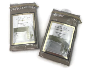 2 Colección Algodón Algodón Sastre Sham 20" X 26" Lona Estándar - Imagen 1 de 9