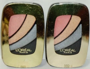 2 L'oreal Colour Riche Quad Eye Shadow Brazen Bolds SHOPPING SPREE #560 - Imagen 1 de 1