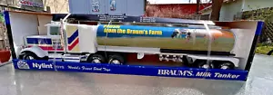 1/32 Nylint Diecast Semi Braums Ice Cream Milk Tanker Solid Truck 24" with Box. - Picture 1 of 19