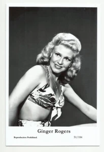 BX109) GINGER ROGERS SWIFTSURE PHOTO POSTCARD (51/184) FILMSTAR PIN UP GLAMOR - Picture 1 of 1