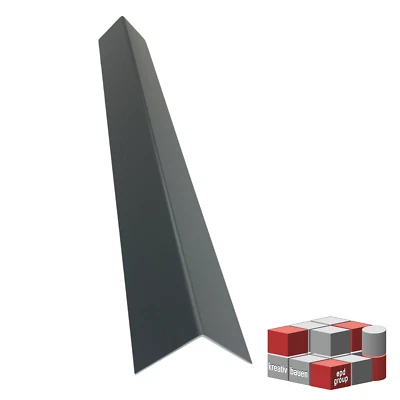 Aluwinkel L-Winkel Anthrazit RAL7016 bis 2m Alu Winkelleiste 1,5mm stark außen - Bild 1 von 3