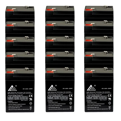 15 pacotes de substituição de bateria 6V 4.5Ah SLA para iluminação de saída de emergência - Imagem 1 de 4