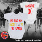 Flames "Me & My Daddy Love" Grandad Mummy Personalised Babygrow Romper Gift