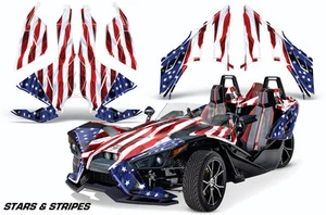 Roadster Graphics Kit Decal For Polaris Slingshot SL 2015-2023 USA FLAG - Picture 1 of 2