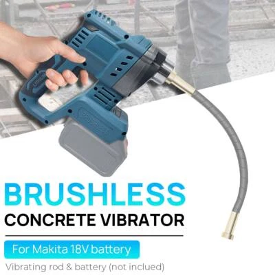 Hand Held Vibrating Brushless Electric Concrete Vibrator For Makita No Battery - Image 1 of 4